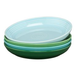 Fiesta Colorful Dinnerware - Mixed Aegean Coupe 8 1/2 Inch Luncheon Bowl 26 OZ, Set of 4