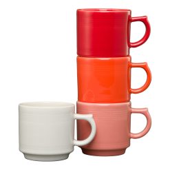 Fiesta Colorful Dinnerware - Sunset Horizon 16 OZ Set of 4 Mixed Stackable Mug Set