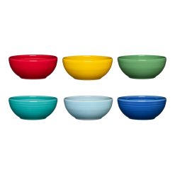 Fiesta Colorful Dinnerware - Mixed Vibrant 3 3/4-Inch Mixed Color 5OZ Mini Bowls, Set of 6