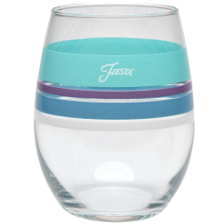 Alternative view of Fiesta Colorful Dinnerware - Retired 15 oz. Fiesta® Edgeline Stemless Wine Coastal, Set of 4