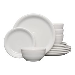 Fiesta Colorful Dinnerware - Bistro Coupe 12-Piece Dinnerware Set, Service for 4