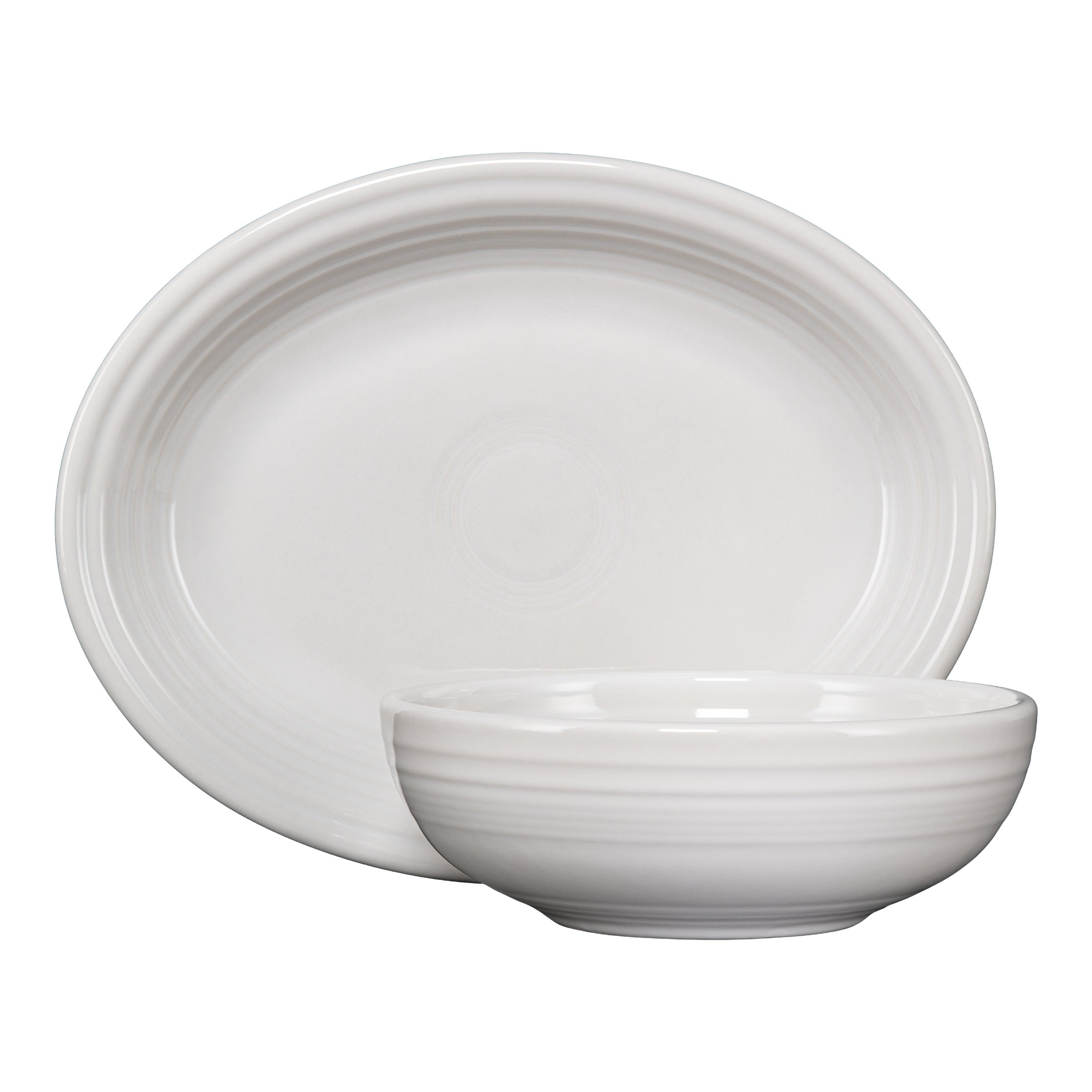 Fiesta Colorful Dinnerware - 2-Piece Serve Set 11 5/8 Inch Oval Platter & 38 OZ Bistro Bowl - Image 8