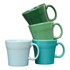 Fiesta Colorful Dinnerware - Mixed Aegean 15 OZ Set of 4 Mixed Tapered Mug Set