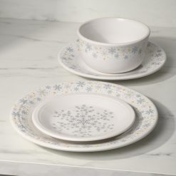 Alternative view of Fiesta Colorful Dinnerware - White Snowflake Classic Rim 7 1/4 Inch Salad Plate