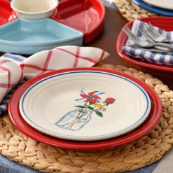 Alternative view of Fiesta Colorful Dinnerware - Americana Mason Jar Classic Rim 9 Inch Luncheon Plate