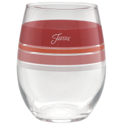 Alternative view of Fiesta Colorful Dinnerware - Sunset Horizon Edgeline Glass (Set of 4)