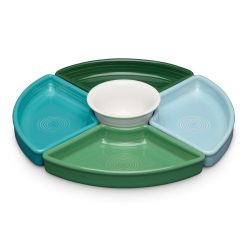 Fiesta Colorful Dinnerware - Aegean 5-Piece Mixed Colors Entertaining Set 8 1/5 Inch