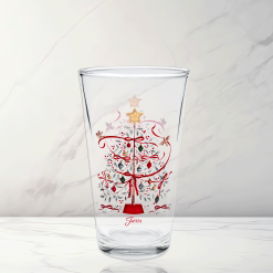 Alternative view of Fiesta Colorful Dinnerware - Holly Berry Christmas Tree 16 oz. Cooler Glass - Set of 4