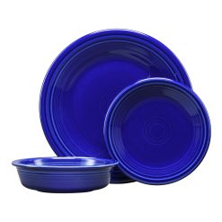Fiesta Colorful Dinnerware - New Retired Classic Rim 3-Piece Place Setting, Service for 1