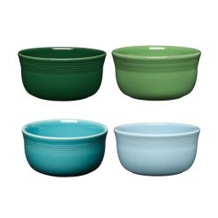 Fiesta Colorful Dinnerware - Mixed Aegean All-Purpose 6-Inch 28OZ Gusto Bowls, Set of 4
