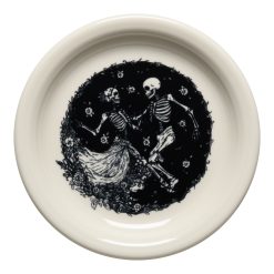 Alternative view of Fiesta Colorful Dinnerware - Skeleton Duet Linen Bistro Coupe 6 1/4 Inch Appetizer Plate