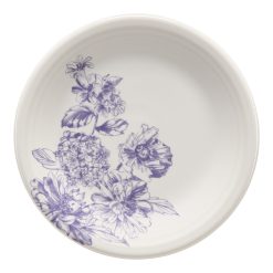 Fiesta Colorful Dinnerware - Botanical Floral Lavender Classic Rim 7 1/4 Inch Salad Plate