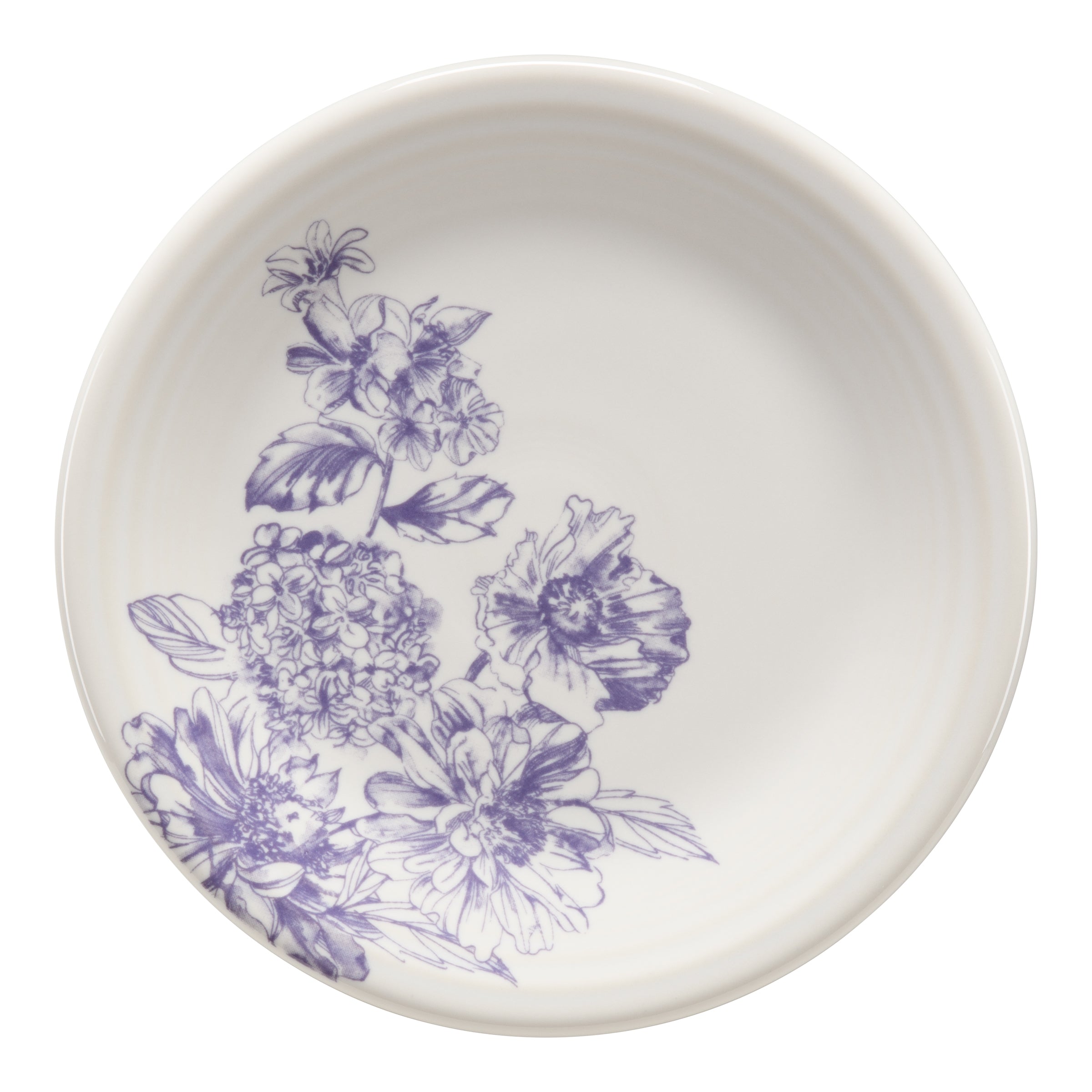 Fiesta Colorful Dinnerware - Botanical Floral Lavender Classic Rim 7 1/4 Inch Salad Plate
