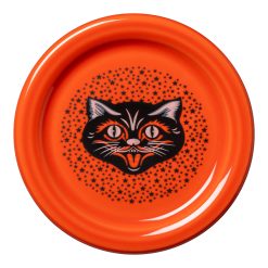 Fiesta Colorful Dinnerware - Black Cat 4 3/8 Inch Coaster and Mug Cover