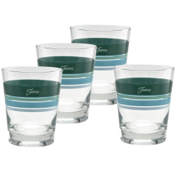 Fiesta Colorful Dinnerware - Mixed Aegean 15 oz. Edgeline Tapered Double Old Fashion - Set of 4