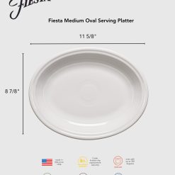 Alternative view of Fiesta Colorful Dinnerware - Foundry 11 5/8 Inch Medium Oval Serving Platter