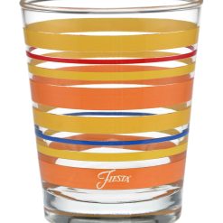 Fiesta Colorful Dinnerware - Retired 15 oz. Fiesta® Sienna Sunset Stripes Tapered Double Old Fashion, Set of 4