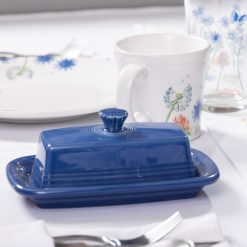 Alternative view of Fiesta Colorful Dinnerware - Extra Large Covered Butter Dish 8 1/8 Inch x 5 1/8 Inch