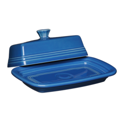 Fiesta Colorful Dinnerware - Extra Large Covered Butter Dish 8 1/8 Inch x 5 1/8 Inch