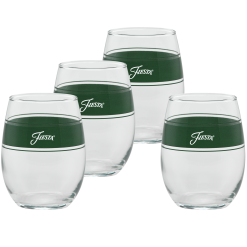 Fiesta Colorful Dinnerware - 15 oz. Fiesta® Frame Stemless Wine Jade, Set of 4