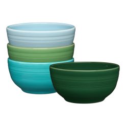 Fiesta Colorful Dinnerware - Mixed Aegean Bistro Coupe 5 1/2 Inch Cereal Bowl 22 oz, Set of 4