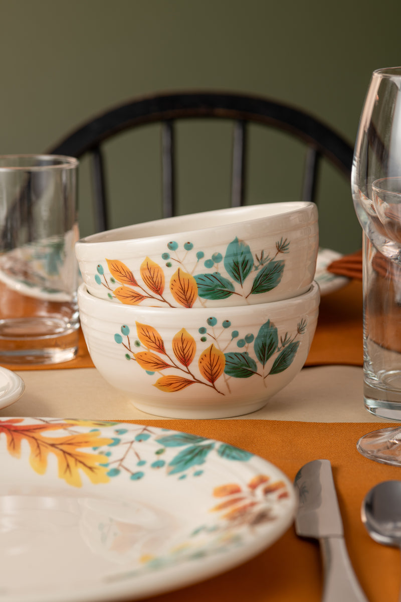 Fiesta Colorful Dinnerware - Autumn Fields Bistro Coupe 5 1/2 Inch Cereal Bowl 22 OZ - Image 2