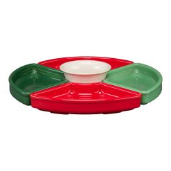 Fiesta Colorful Dinnerware - Christmas Mixed Color 5-Piece Color Entertaining Set 8 1/5 Inch