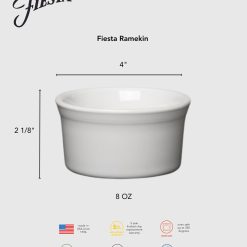 Alternative view of Fiesta Colorful Dinnerware - 8 OZ Ramekin 4 Inch Foundry