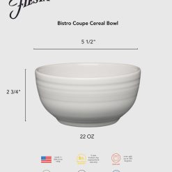 Alternative view of Fiesta Colorful Dinnerware - Lavender Bistro Coupe 5 1/2 Inch Cereal Bowl 22 OZ