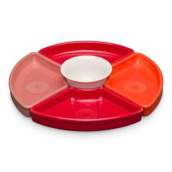 Fiesta Colorful Dinnerware - Sunset Horizon 5-Piece Mixed Colors Entertaining Set 8 1/5 Inch