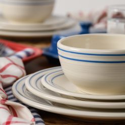 Alternative view of Fiesta Colorful Dinnerware - Americana Lapis Band Classic Bistro 3-Piece Place Setting, Service For 1