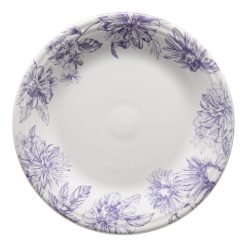 Fiesta Colorful Dinnerware - Botanical Floral Lavender Classic Rim 10 1/2 Inch Dinner Plate