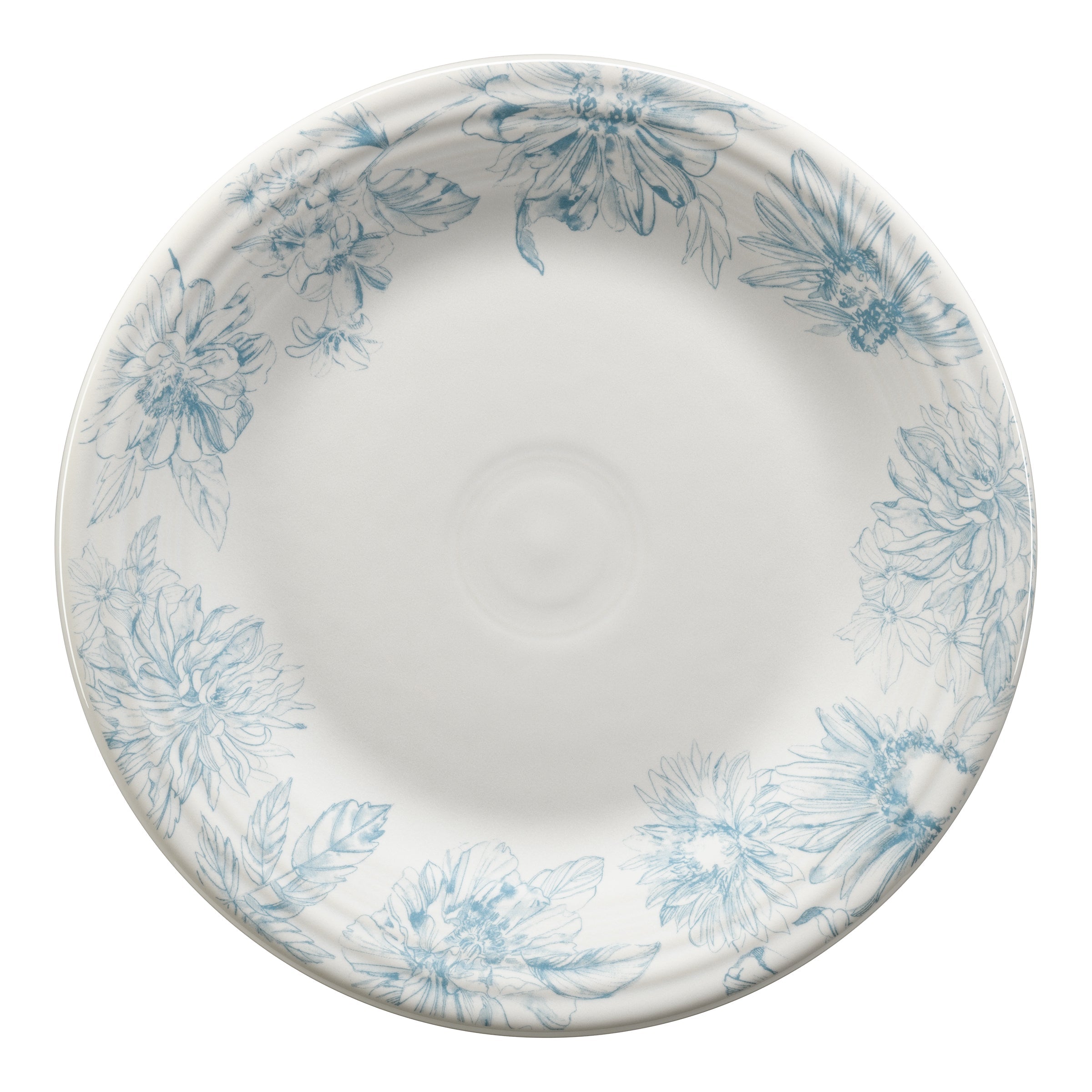 Fiesta Colorful Dinnerware - Botanical Floral Sky Classic Rim 10 1/2 Inch Dinner Plate