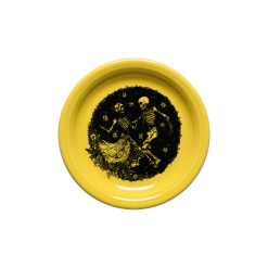 Fiesta Colorful Dinnerware - Skeleton Duet Sunflower Bistro Coupe 6 1/4 Inch Appetizer Plate