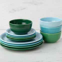 Alternative view of Fiesta Colorful Dinnerware - Mixed Aegean Bistro Coupe 12-Piece Dinnerware Set, Service for 4