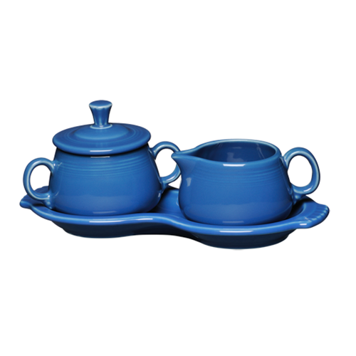 Fiesta Colorful Dinnerware - New Retired 4-Piece Sugar Bowl and Creamer Set with Tray - Image 4