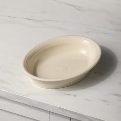 Alternative view of Fiesta Colorful Dinnerware - New Retired Linen Oval Baker 10 1/4 Inch 40 OZ