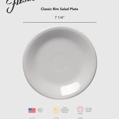 Alternative view of Fiesta Colorful Dinnerware - Lavender Classic Rim 7 1/4 Inch Salad Plate