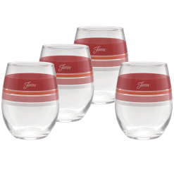 Fiesta Colorful Dinnerware - Sunset Horizon Edgeline Glass (Set of 4)